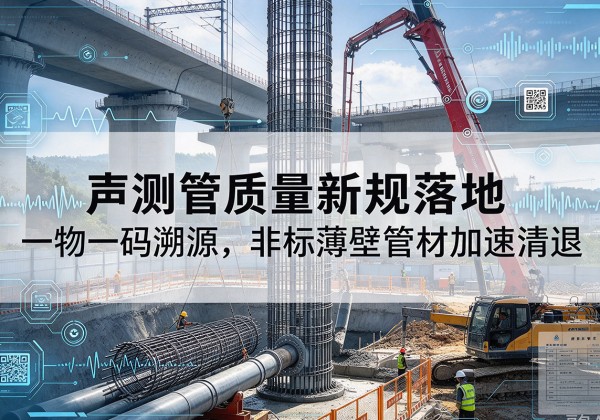 雨湖声测管质量新规落地，一物一码溯源，非标薄壁管材加速清退